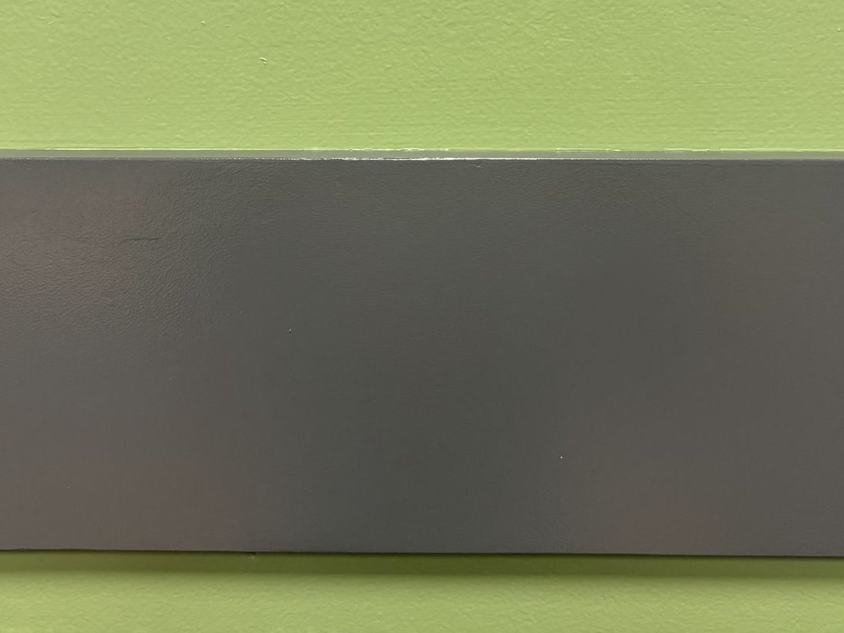 Accent stripe wall after drywall repair and repaint